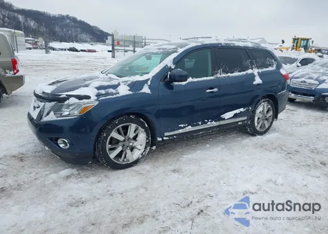 2014 Nissan Pathfinder Platinum from USA, damaged, VIN 5N1AR2MM3EC647688